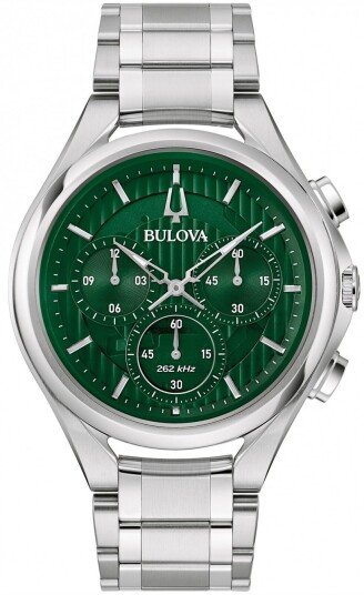 Bulova Herreklokke 96A297 Curv Grønn/Stål Ø45 mm Bulova Herreklokke 96A297 Curv Grønn/Stål Ø45 mm