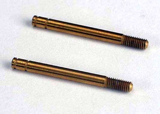Traxxas 4262T Shock shafts hardened steel titanium nitride coa