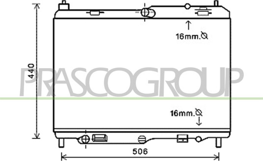 PRASCO FD342R001 Radiator motorkjøling