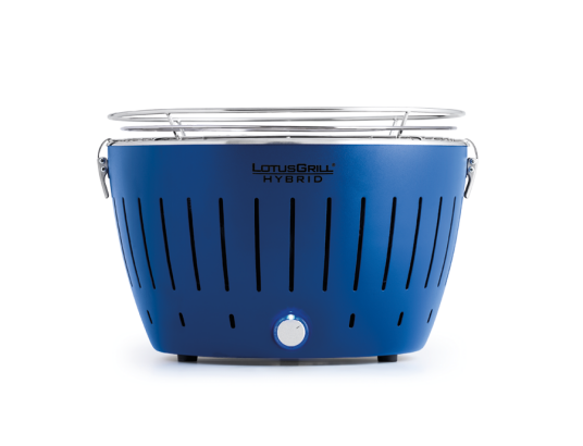 LotusGrill Classic-hybrid røykfri gass+kull blue
