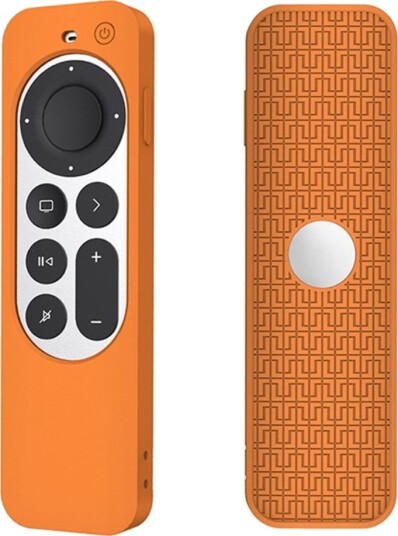 Trolsk Silikondeksel Mønstret (Siri Remote gen 3/2) Oransje