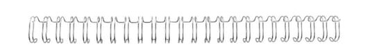 Gbc Metal Spiral 3:1 8mm A5 Silver 100pcs