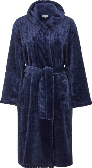 Damella Morgenkåpe Fleece Robe Blå Damella Morgenkåpe Fleece Robe Blå