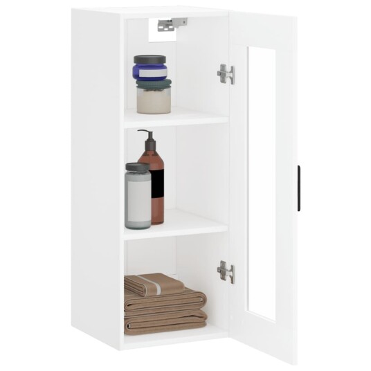  Veggskap hvit 34,5x34x90 cm 8720845440763