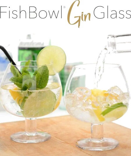 2 stk Premium Fishbowl Gin/Cocktail Krystallglass 600 ml 2 stk Premium Fishbowl Gin/Cocktail Krystallglass 600 ml
