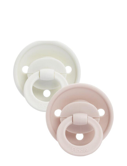 Elodie Details Binky Bundle Newborn Silicone - Powder Pink - White - ONE SIZE