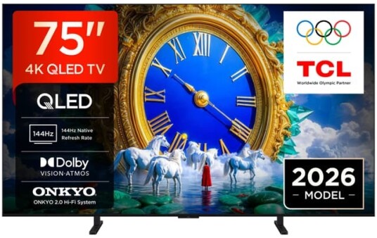TCL 75" A400 4K QLED TV 2026