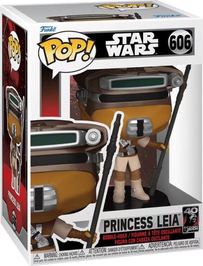 Funko Pop! Vinyl Star Wars RotJ 40th Leia Boushh figur Funko Pop! Vinyl Star Wars RotJ 40th Leia Boushh figur
