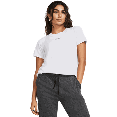 Under armour Campus Core Short Sleeve t-skjorte dame Hvit XS
