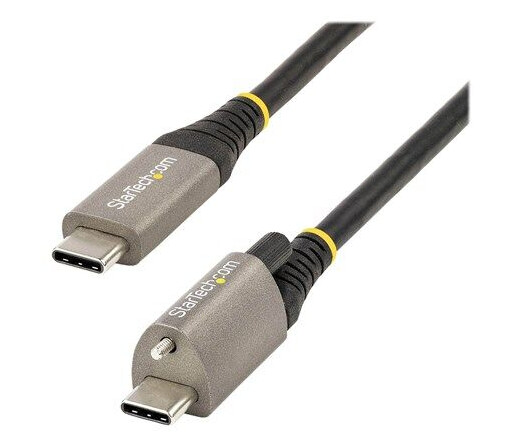 StarTech 1m USB-C 3.2 Gen 2 Kabellås 10Gbps 100W Strømforsyning Svart
