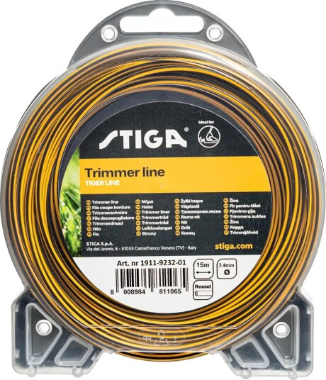 Trimmertråd Stiga Tiger Forsterket 2,4 mm 15 m