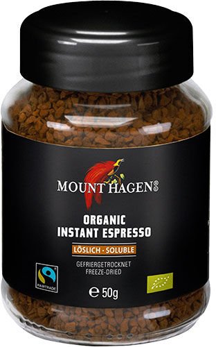Mount Hagen Instant Espresso Økologisk 50 g Mount Hagen Instant Espresso Økologisk 50 g