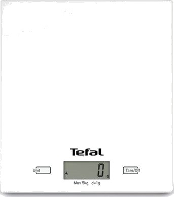 Tefal Kjkkenvekt Kitchen Scale Essential White Tefal Kjkkenvekt Kitchen Scale Essential White