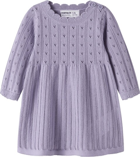 Name It Nbfoxenia Ls Knit Dress HEIRLOOM LILAC 62