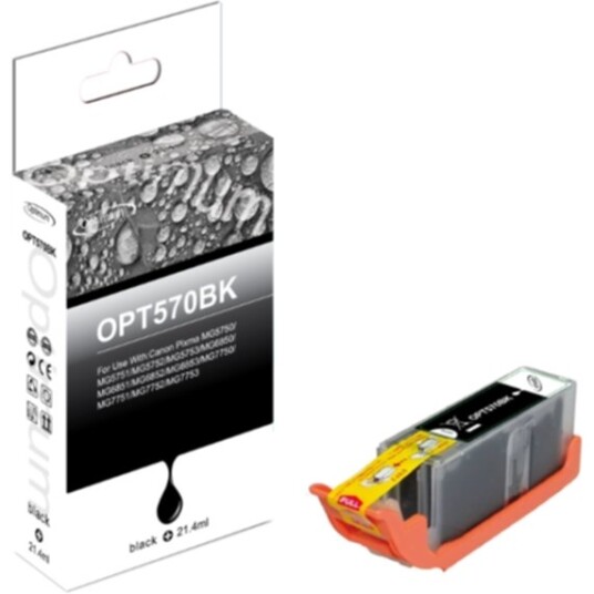 Optimum Blekkpatron - svart pigment XL 20,4 ml OPT570BK