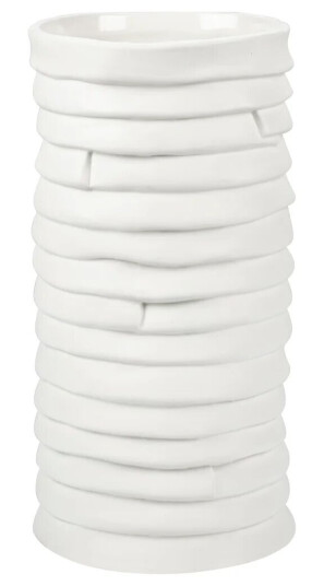 Mette Ditmer Ribbon vase large 20 cm Offwhite Mette Ditmer Ribbon vase large 20 cm Offwhite