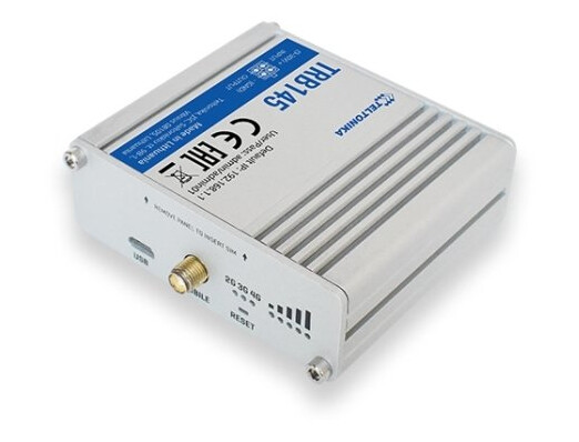 Teltonika TRB145 4G IoT Router med RS485 og Ekstern Antenne Grå