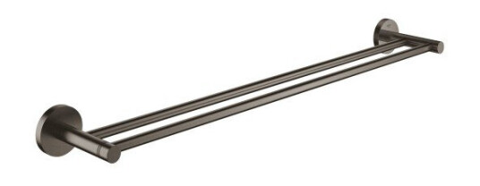 Grohe Essentials dobbel håndklestang, børstet hard graphite Grohe Essentials dobbel håndklestang, børstet hard graphite