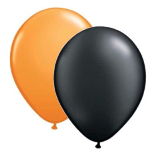 Ballongkungen AB Ballonger Svart/Oransje - 25-pakning