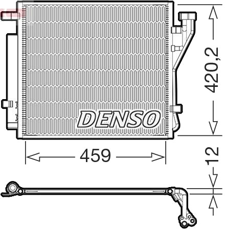 DENSO DCN41037 Kondensator, klimaanlegg