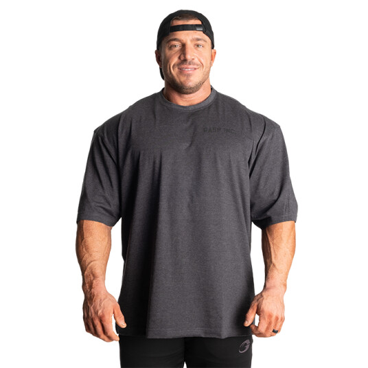 Division Iron Tee, Dark Grey Melange Grå X-large