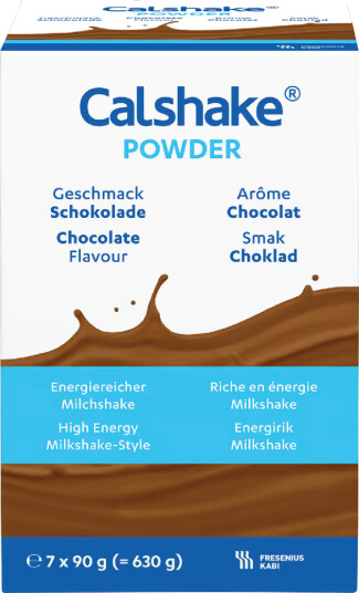 Calshake pulver sjokolade 7x90 g