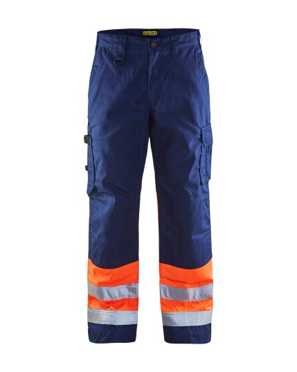 Blåkläder Bukse varsel Marineblå/orange C54