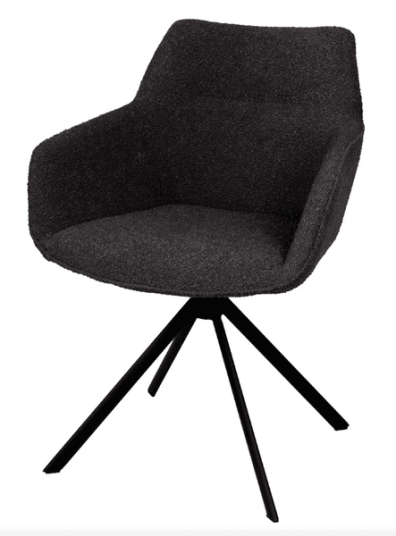 Trend Collection Johnson Svingbar Spisestol Boucle Antrasitt Trend Collection Johnson Svingbar Spisestol Boucle Antrasitt