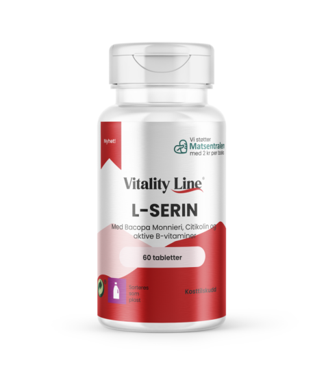 Vitality line L serin 60 tabletter Vitality line L serin 60 tabletter