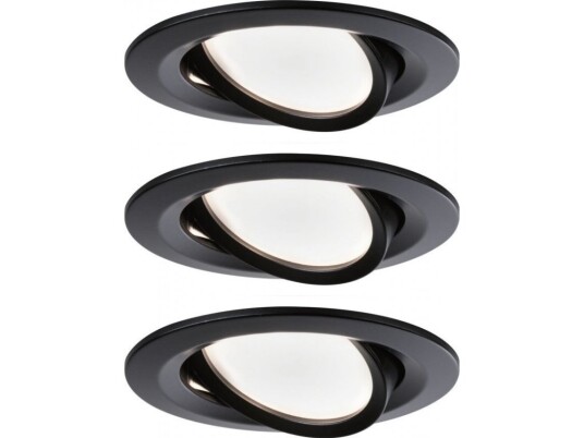 Paulmann 94472 Innsunket Spotlight 1 Ampuller Led 2700 K 470 Lm Sort