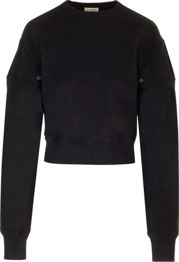 Saint Laurent Dame Gensere & Hettegensere Svart S, Saint Laurent Dame Gensere & Hettegensere Svart S,