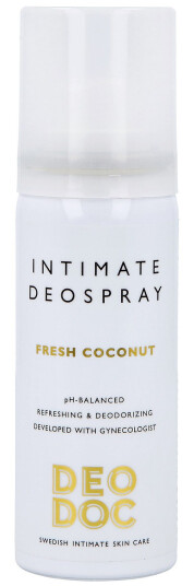 DeoDoc Intimate deospray 0 % aluminium Fresh Coconut 50 ml