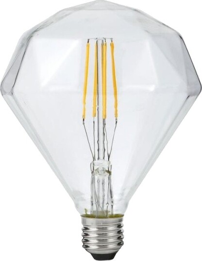 Spl E27 5W dimbar LED filamentpære Diamond 2500K klar 450lm Dimbar : Dimbar Kulør : Ekstra varm Spl E27 5W dimbar LED filamentpære Diamond 2500K klar 450lm Dimbar : Dimbar Kulør : Ekstra varm