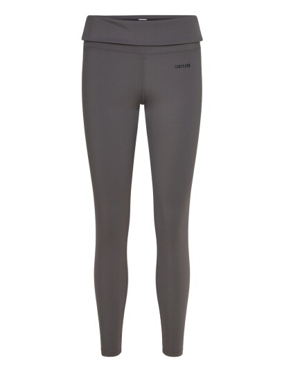 STRONGER Soft Fold Over Leggings   Black   S