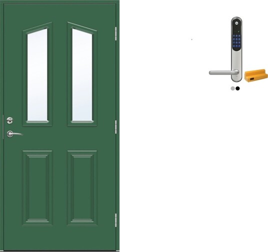 Ytterdør Swedoor Advance-Line Classic Rossini med Yale Entrus