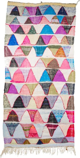 Marokkansk Boucherouite teppe 135 x 275 cm Størrelse: 135 x 275 cm