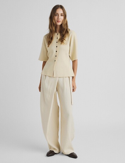 MSCH Copenhagen Mschzein Esteriane Hw Pants Beige M