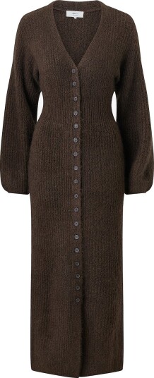 Gina Tricot   Kardigan Long knitted cardigan   Brun