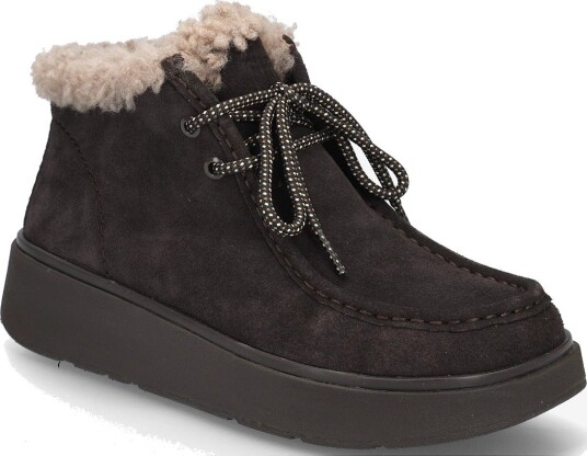 FitFlop Gen-Ff Suede Shearling Lace Up Boots - CHOCOLATE BROWN - 42 FitFlop Gen-Ff Suede Shearling Lace Up Boots - CHOCOLATE BROWN - 42