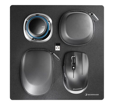3Dconnexion SpaceMouse Wireless Kit 2 - 3D mus - 2 - Sølv