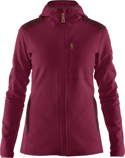 Fjellreven KEB FLEECE HOODIE W PLUM-DARK GARNET