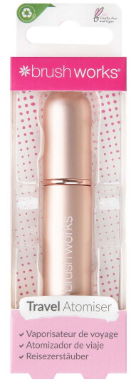 BrushWorks Brush Works Travel Perfume Atomiser Rose Gold