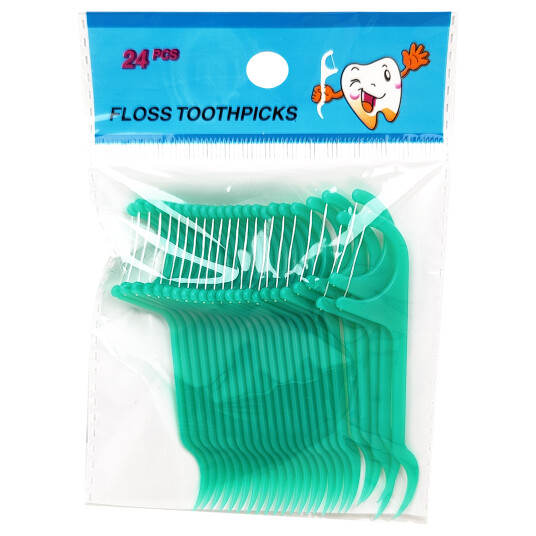 Floss Picks Floss clips 24 stk. GRØNN Floss Picks Floss clips 24 stk. GRØNN