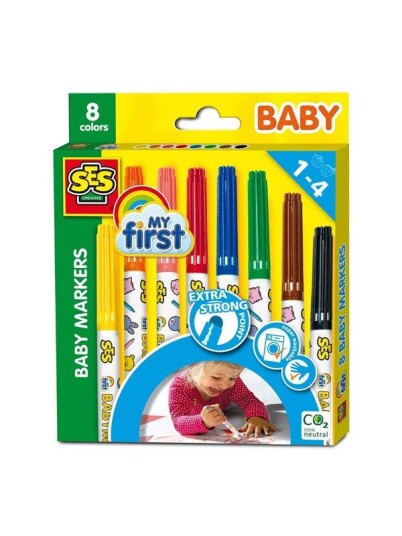SES My first Baby Markers 8pcs. SES My first Baby Markers 8pcs.