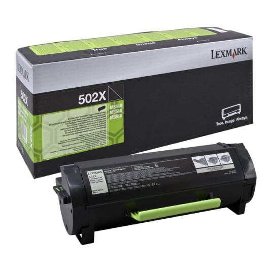 Lexmark 502X BK Toner - 50F2X00 Original - Svart 10000 sider Lexmark 502X BK Toner - 50F2X00 Original - Svart 10000 sider