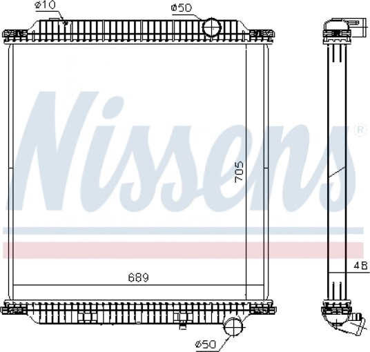 Radiator NISSENS 654760