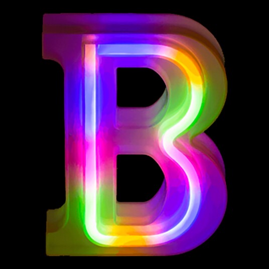 Out of the Blue LED Bokstav Neon - Bokstav B