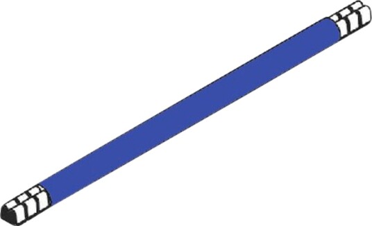 Lask 265 mm blå 10mm² Lask 265 mm blå 10mm²