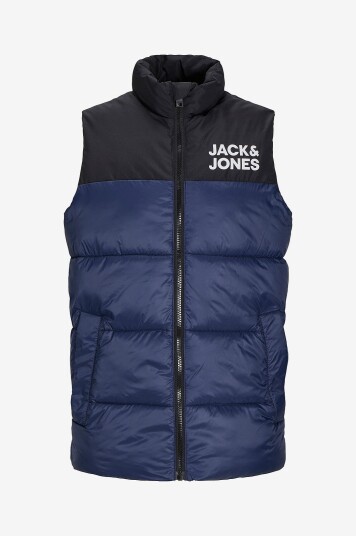 Jack & Jones Junior Vest jjeToby Bodywarmer Collar SN Jnr Blå