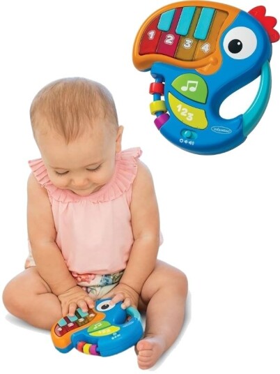 Bkids Infantino Tukan Piano Med Lys Og Musikk Lær Tallene